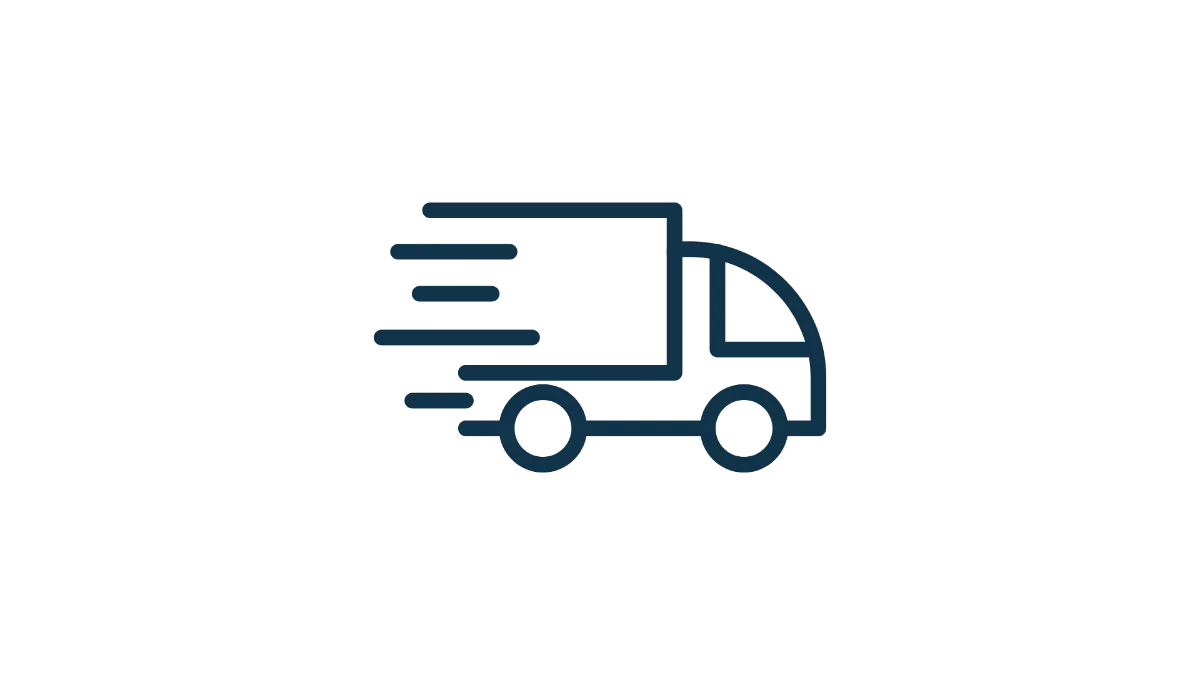 Delivery truck icon: delivery only, to your front door at street level